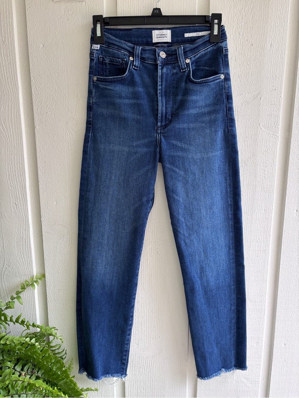 Citizens Of Humanity Caia Dark Blue Slim Straight Jeans